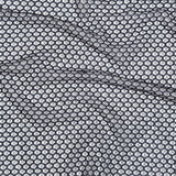 Stretch Corded Chantilly Lace - Metallic Gold and Black Geometric