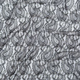 Stretch Corded Chantilly Lace - Metallic Gold and Black Paisley