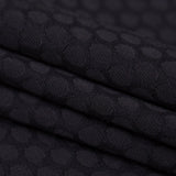 Black Circles Rayon Jacquard