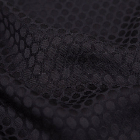 Black Circles Rayon Jacquard