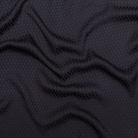 Black Circles Rayon Jacquard