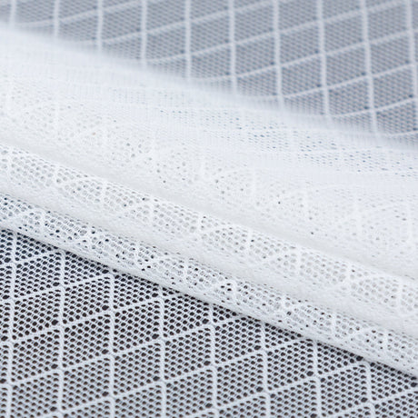 White Stretch Diamond Mesh