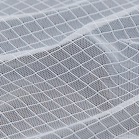 White Stretch Diamond Mesh