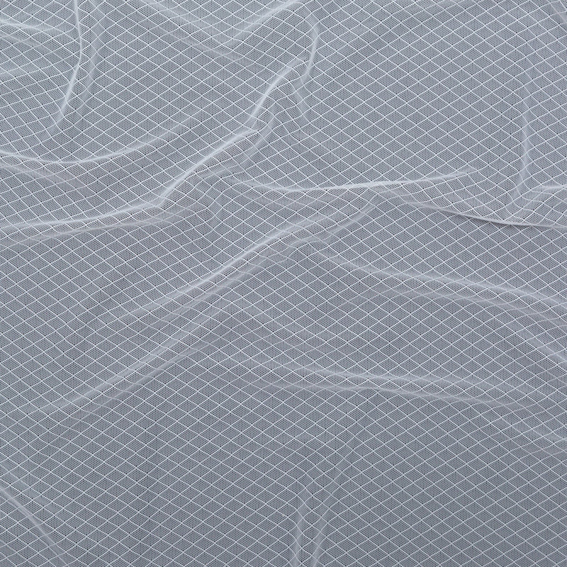 White Stretch Diamond Mesh