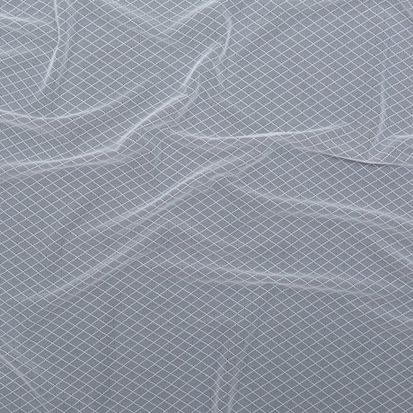 White Stretch Diamond Mesh