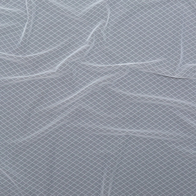 White Stretch Diamond Mesh