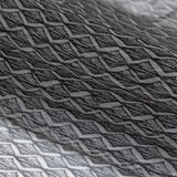 Brushed Nickel Zig Zag Silk Organza