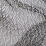 Brushed Nickel Zig Zag Silk Organza