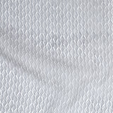 Brushed Nickel Zig Zag Silk Organza