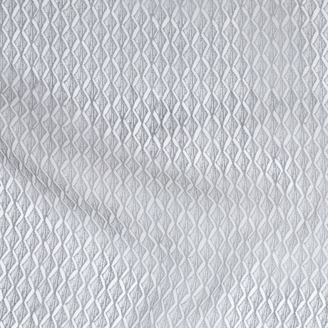 Brushed Nickel Zig Zag Silk Organza