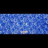 Re-Embroidered Dentelle Lace - Royal Blue Floral