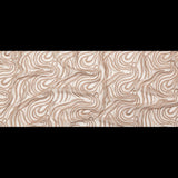 Abstract Embroidered Tulle - Metallic Pink Powder