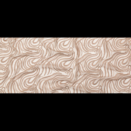 Abstract Embroidered Tulle - Metallic Pink Powder