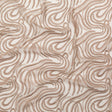Abstract Embroidered Tulle - Metallic Pink Powder