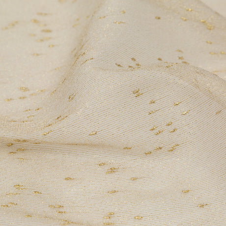 Metallic Gold Slubbed Scrim