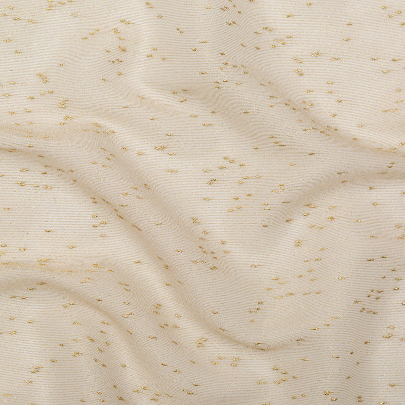 Metallic Gold Slubbed Scrim
