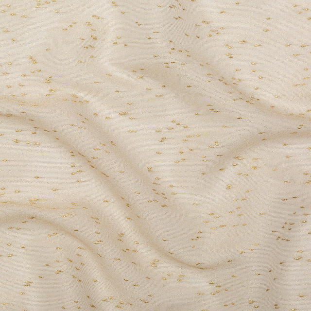 Metallic Gold Slubbed Scrim