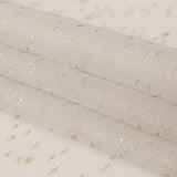 Metallic Gold and Silver Slubbed Scrim