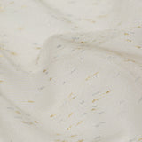 Metallic Gold and Silver Slubbed Scrim
