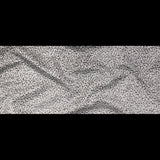 Metallic Silver and Black Abstract Brocade