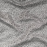 Metallic Silver and Black Abstract Brocade