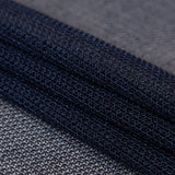 Metallic Faux Knit Chainmail - Navy Blue