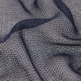Metallic Faux Knit Chainmail - Navy Blue