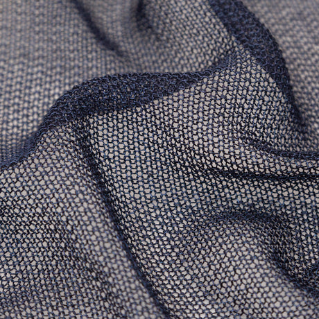 Metallic Faux Knit Chainmail - Navy Blue