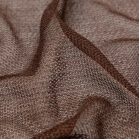 Metallic Faux Knit Chainmail - Brown