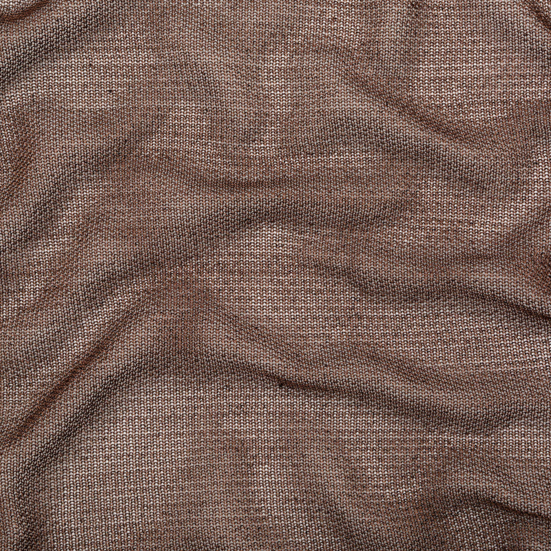 Metallic Faux Knit Chainmail - Brown