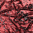 Duo-Tone Paillette Sequin Fabric - Black and Burgundy