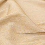 Metallic Gold and White Ultra-Stretch Raised Rib Knit