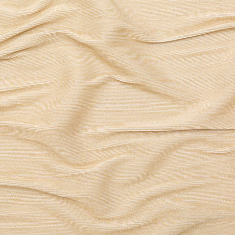 Metallic Gold and White Ultra-Stretch Raised Rib Knit