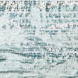 Mesh with Shell Sequins - Cerulean and White Stripes on Sky Blue