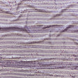 Mesh with Shell Sequins - Fuchsia Pink and White Stripes on Iris Orchid
