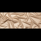 Italian Metallic Champagne Faux Leather Laminate over a Latte Stretch Faux Suede