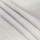 Italian Metallic Silver and White Abstract Cotton Jacquard