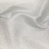 Italian Metallic Silver and White Abstract Cotton Jacquard