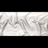 Italian Metallic Silver and White Abstract Cotton Jacquard