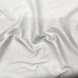 Italian Metallic Silver and White Abstract Cotton Jacquard