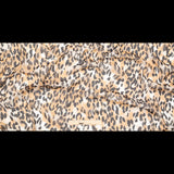 Chocolate Torte, Toffee Brown and Simply Taupe Leopard Printed Crinkled Silk Chiffon