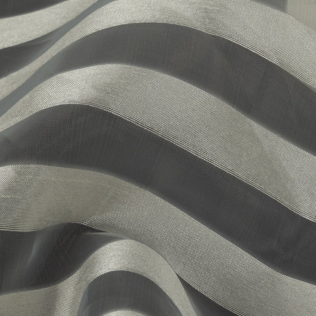 Cannoli Cream Organza with Woven Awning Stripes