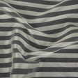 Cannoli Cream Organza with Woven Awning Stripes