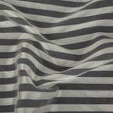 Cannoli Cream Organza with Woven Awning Stripes