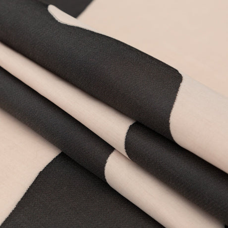 Milly Charcoal and Sandshell Abstract Cotton Woven