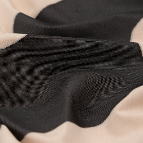 Milly Charcoal and Sandshell Abstract Cotton Woven