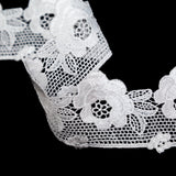 European Off-White Floral Venise Lace Trim - 2.25"