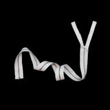 Mood Exclusive Italian Off-White and Silver T3 Open End Metal Zipper - 27.5"