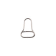 Mood Exclusive Italian Small Silver Open Bell-Shaped Metal Zipper Pull