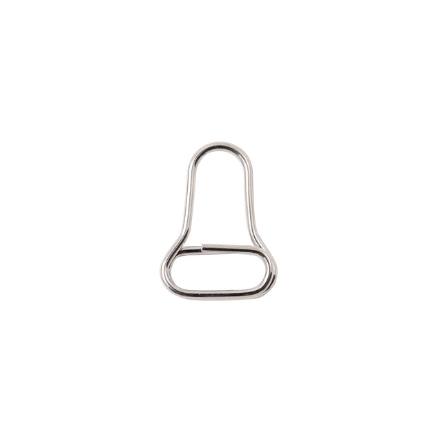Mood Exclusive Italian Small Silver Open Bell-Shaped Metal Zipper Pull